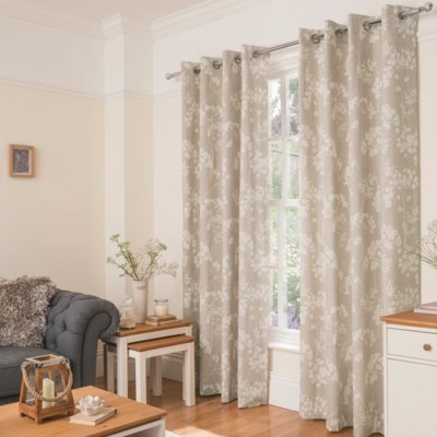 Home Natural Cow Parseley Print Curtains Home & Garden