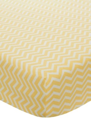 Baby Lemon Fitted Cotbed Sheet Home & Garden at ASDA