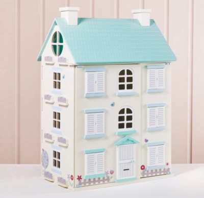 Home Wooden Light Up Dolls House Kids at ASDA