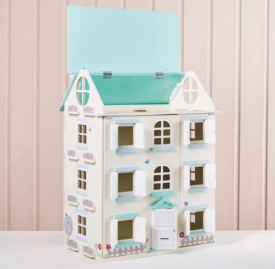 Home Wooden Light Up Dolls House Kids at ASDA