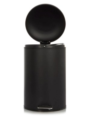 Home 12L Matt Black Pedal Bin Home & Garden at ASDA