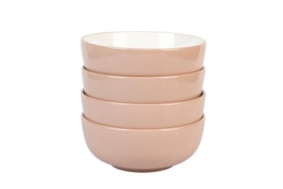 Home Blushed Pink Cereal Bowls Set of 4 Dining at ASDA