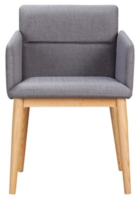 Home Retro Upholstered Chair Grey Home & Garden at ASDA
