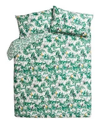 Botanical Leaves & Birds Duvet Cover Home & Garden at ASDA