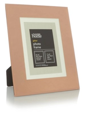 Home Copper Glass Photo Frame 7x5 Inch Home & Garden