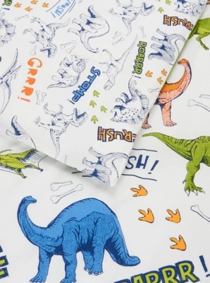 Jurassic Duvet Set Single Home & Garden at ASDA