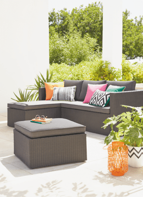 Orlando Chaise and Footstool Home & Garden at ASDA