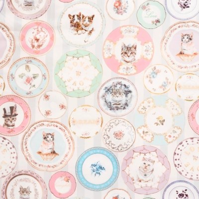 Home Cats On a Plate Duvet Set Home & Garden at ASDA