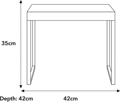 Home Metal Side Table Pink Home & Garden at ASDA