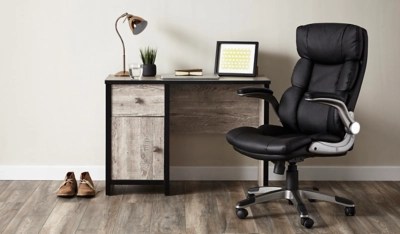 Home Declan Desk Distressed Pine Effect Home & Garden