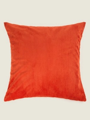 Orange Cord Cushion Home at ASDA