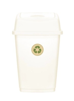 Home Cream Recycle Bin 50L Home & Garden at ASDA