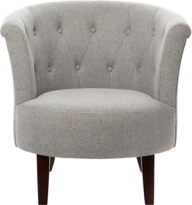 Buttoned Tub Chair Grey Furniture