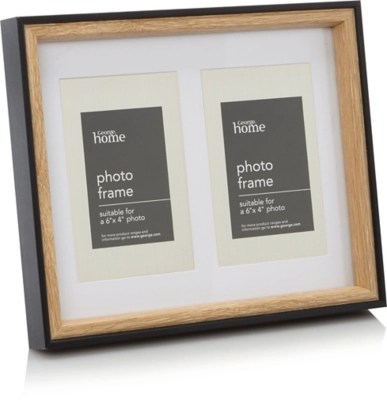 Black Two Tone Multi Frame 6x4 Inch Home & Garden