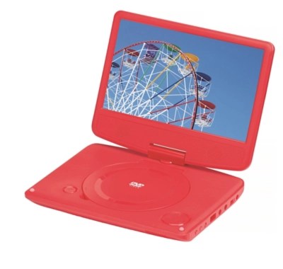 Polaroid 9 Inch Swivel Neck Red Portable DVD Player Home & Garden
