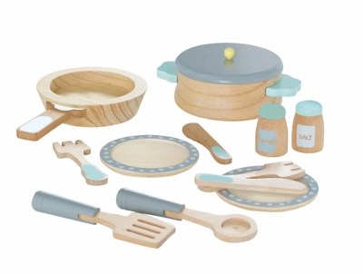 Home Wooden Deluxe Kitchen and Cooking Set Toys & Character