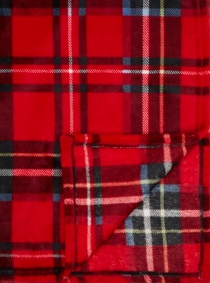 Tartan SuperSoft Blanket Red Home & Garden