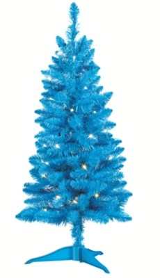 3ft Blue PreLit Christmas Tree Christmas Shop