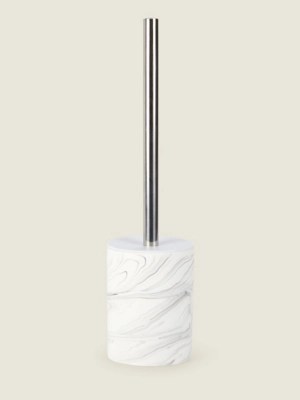 White Marble Effect Bathroom Accessories Range at ASDA