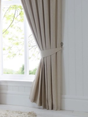 Fusion Dijon Natural Pair of Curtain Tiebacks Home at ASDA