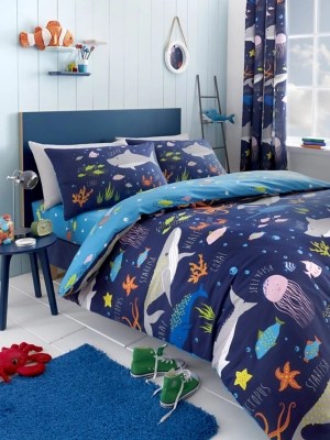 Bedlam Sea Life Themed Duvet Cover Set Home at ASDA