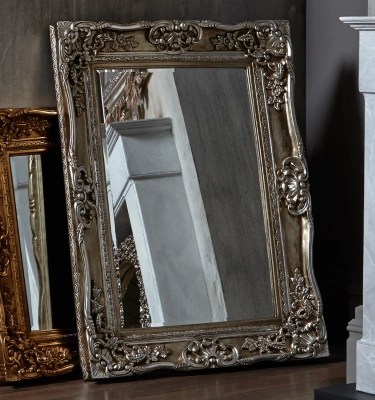 French Style Ornate Mirror Champagne Mirrors at ASDA