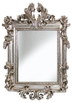 Overmantle Mirror Silver Mirrors at ASDA