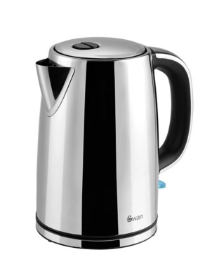Swan 1.7L Polished Stainless Steel Jug Kettle Home at ASDA