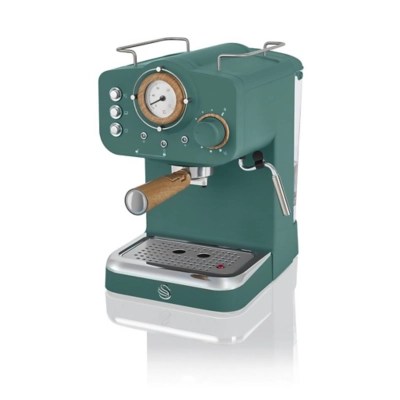 Swan Nordic Pump Espresso Coffee Machine Green Home at ASDA