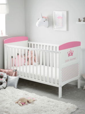 Obaby Grace Inspire Cot Bed Little Princess Home at ASDA