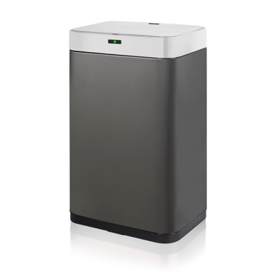 Tower 75L Rectangular Sensor Bin Titanium Home at ASDA