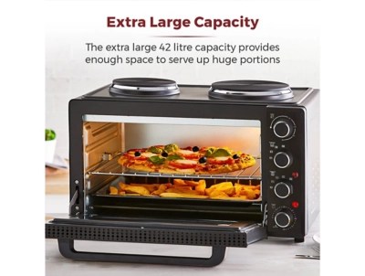Tower 42L Mini Oven with Hot Plates and Rotisserie Electricals