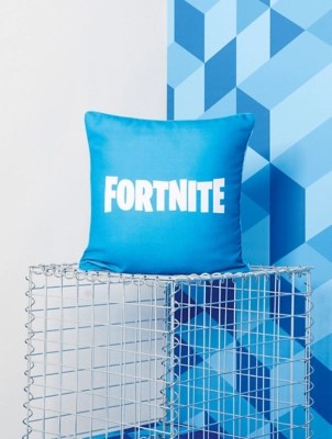 Blue Fortnite Reversible Cushion Home at ASDA