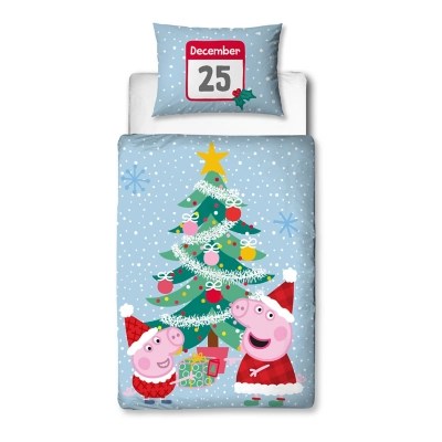 Peppa Pig Santa Toddler Duvet Set Home at ASDA