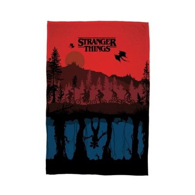 Stranger Things Fleece Blanket Home at ASDA
