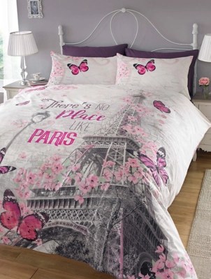 Sleepdown Paris Romance Duvet Set Home at ASDA