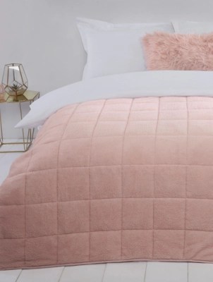 Sleepdown Teddy Weighted Throw 8KG Home at ASDA