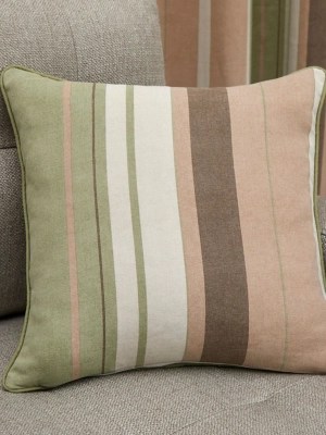 Fusion Green Whitworth Stripe Filled Cushion Home at ASDA
