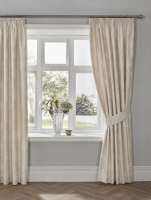 Dreams & Drapes Woven Imelda Jacquard Pair of Pencil Pleat Curtains
