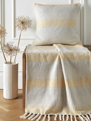 Appletree Ochre Reva Filled Cushion Home at ASDA