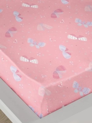 Bedlam Flutterby Butterfly Fitted Bed Sheet in Pink Home at ASDA