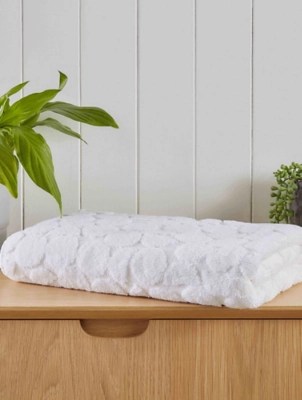 Fusion Bathroom White Ingo Towel Range Home at ASDA