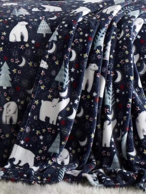 Fusion Christmas Starry Night Throw Home at ASDA