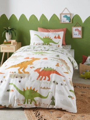 Bedlam Dino Duvet Cover Set in Green Home at ASDA