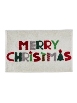 Fusion Christmas Merry Christmas Bath Mat Home at ASDA