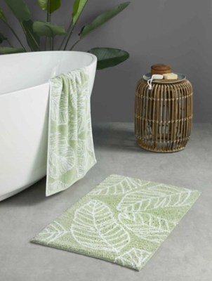 Fusion Bathroom Khaki Matteo Towel & Bath Mat Range Home at ASDA