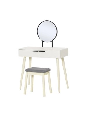 White Dressing Table & Stool Home at ASDA