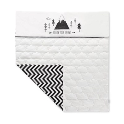 Ickle Bubba Mono Mountains Cot Quilt Baby at ASDA
