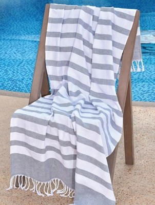 Sleepdown Pure Cotton Woven Stiped Beach Towel Home at ASDA