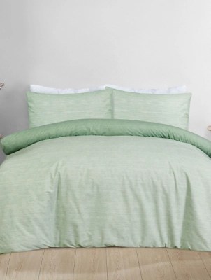 Sleepdown Textured Print Green Duvet Set Home at ASDA
